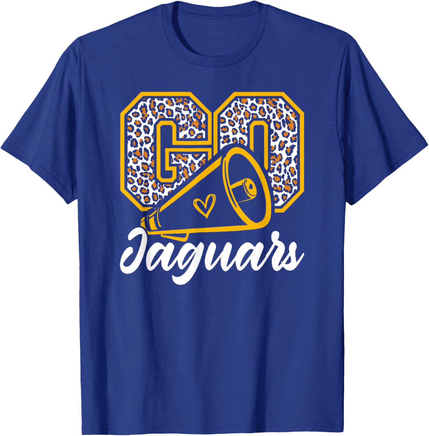 Go Cheer Jaguars School Team Spirit Vintage T-Shirt - T-Shirt | Royal