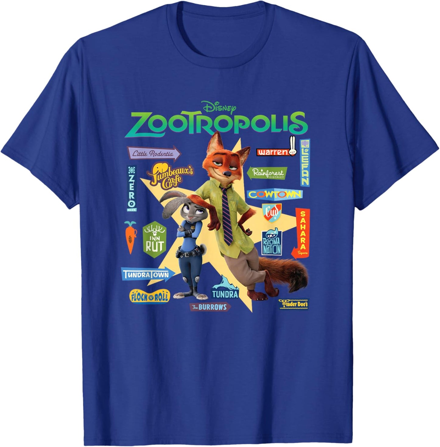 Zootopia Signs T-Shirt - T-Shirt | Royal
