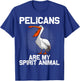 Cool Pelican Design Women Kids Pelican Bird Pelican T-Shirt - T-Shirt | Royal