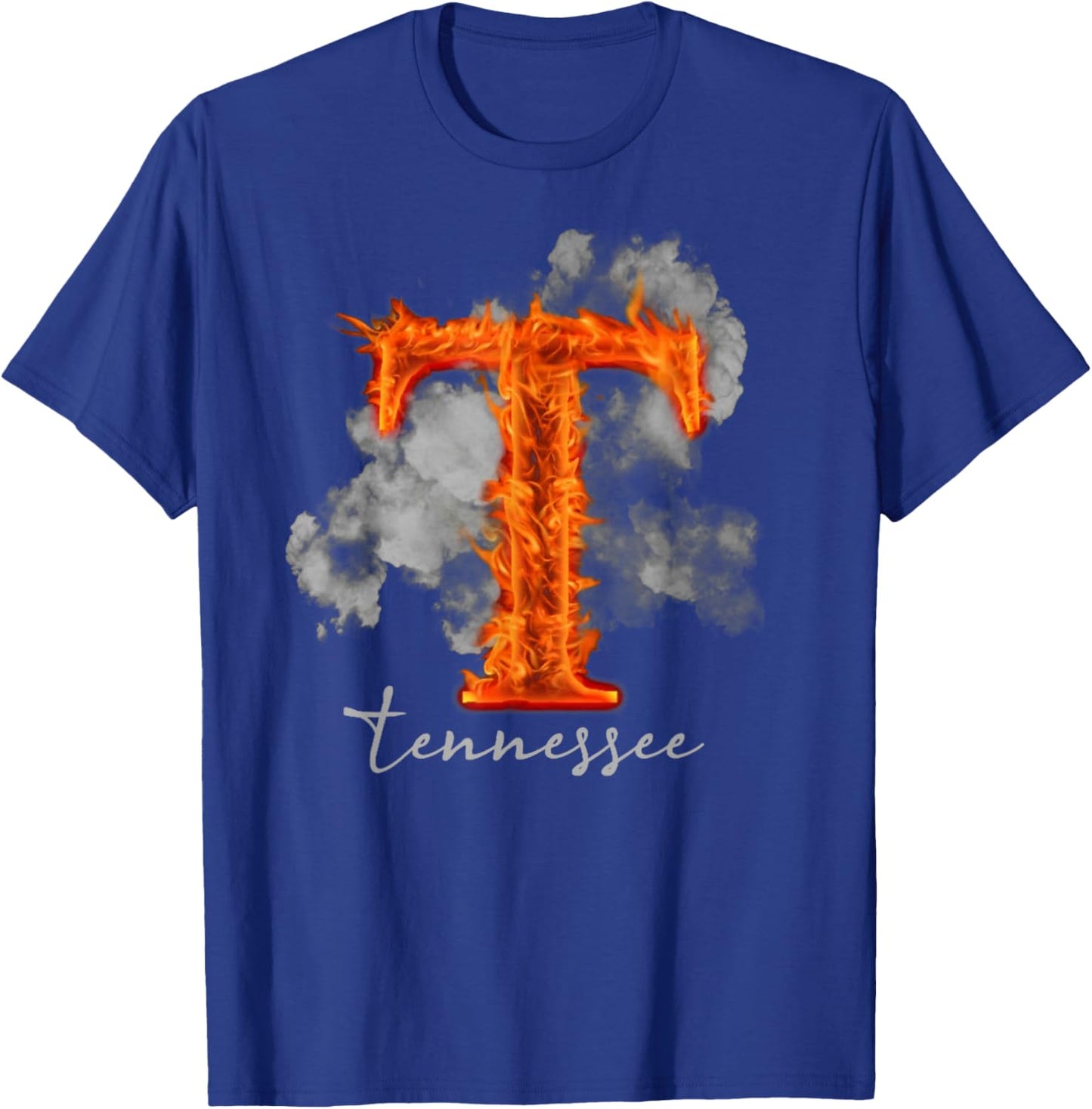 Tennessee TN Orange Print Design, Tennessee Lovers Outfits T-Shirt - T-Shirt | Royal