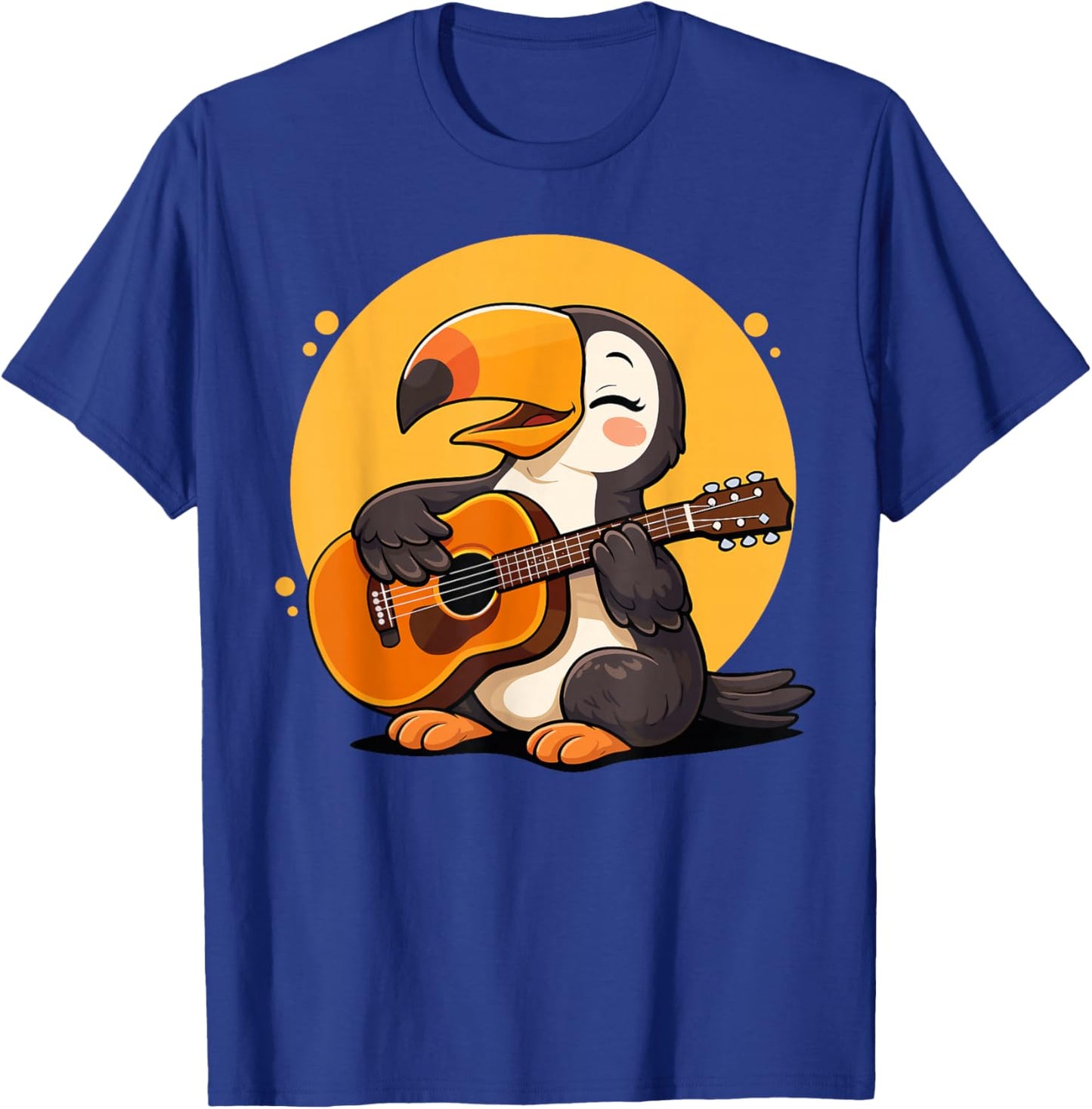 Toucan Playing Guitar Graphic Toucan Boys Girls Guitar Lover T-Shirt - T-Shirt | Royal