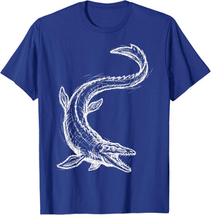 Mosasaurus Illustration Mosasaur T-Shirt - T-Shirt | Royal