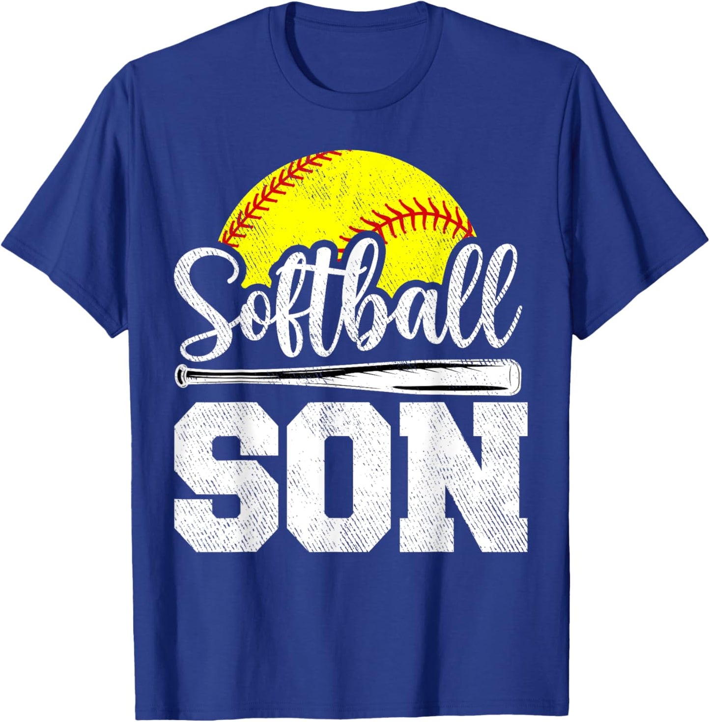 Softball Son Softball Player Game Day Funny Gift T-Shirt - T-Shirt | Royal