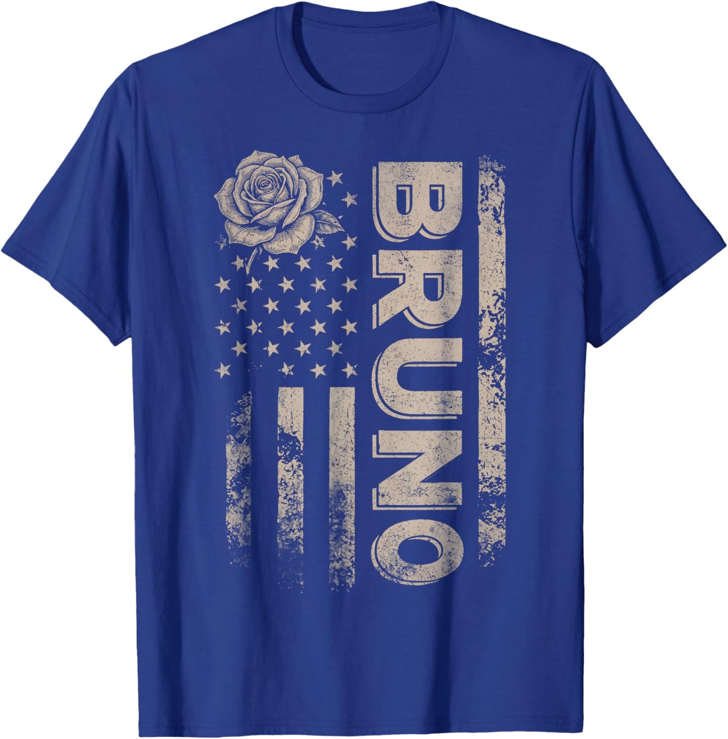 Love Heart Bruno First Name Personalized Women Kids T-Shirt - T-Shirt | Royal