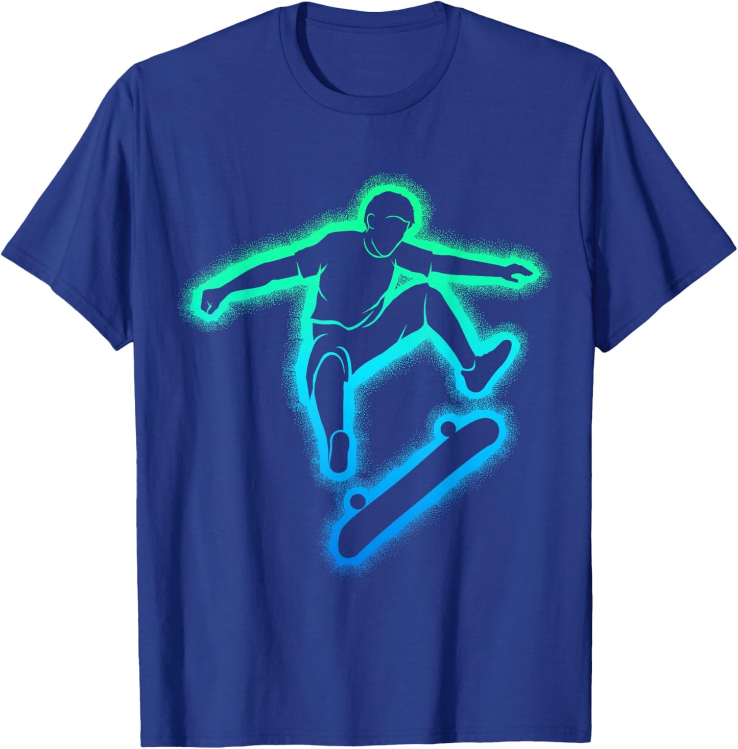 Skateboard Skateboarder Skater Boys Children T-Shirt - T-Shirt | Royal
