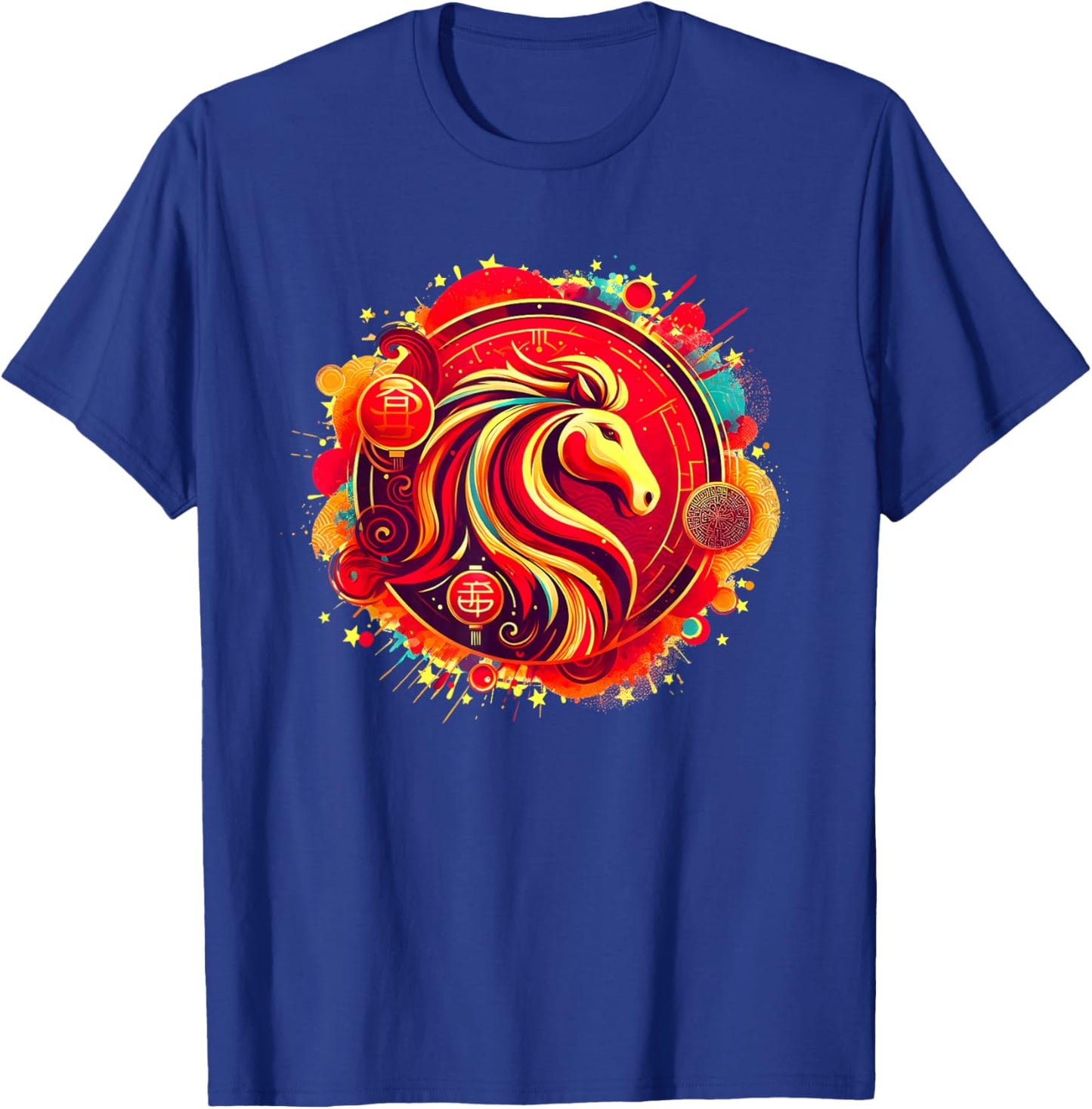 Year of the Horse 2026 Chinese Zodiac Lunar New Year T-Shirt - T-Shirt | Royal