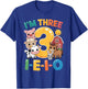I'm Three I-E-I-O 3 Years Old Farm Animal Birthday Kids Boys T-Shirt - T-Shirt | Royal