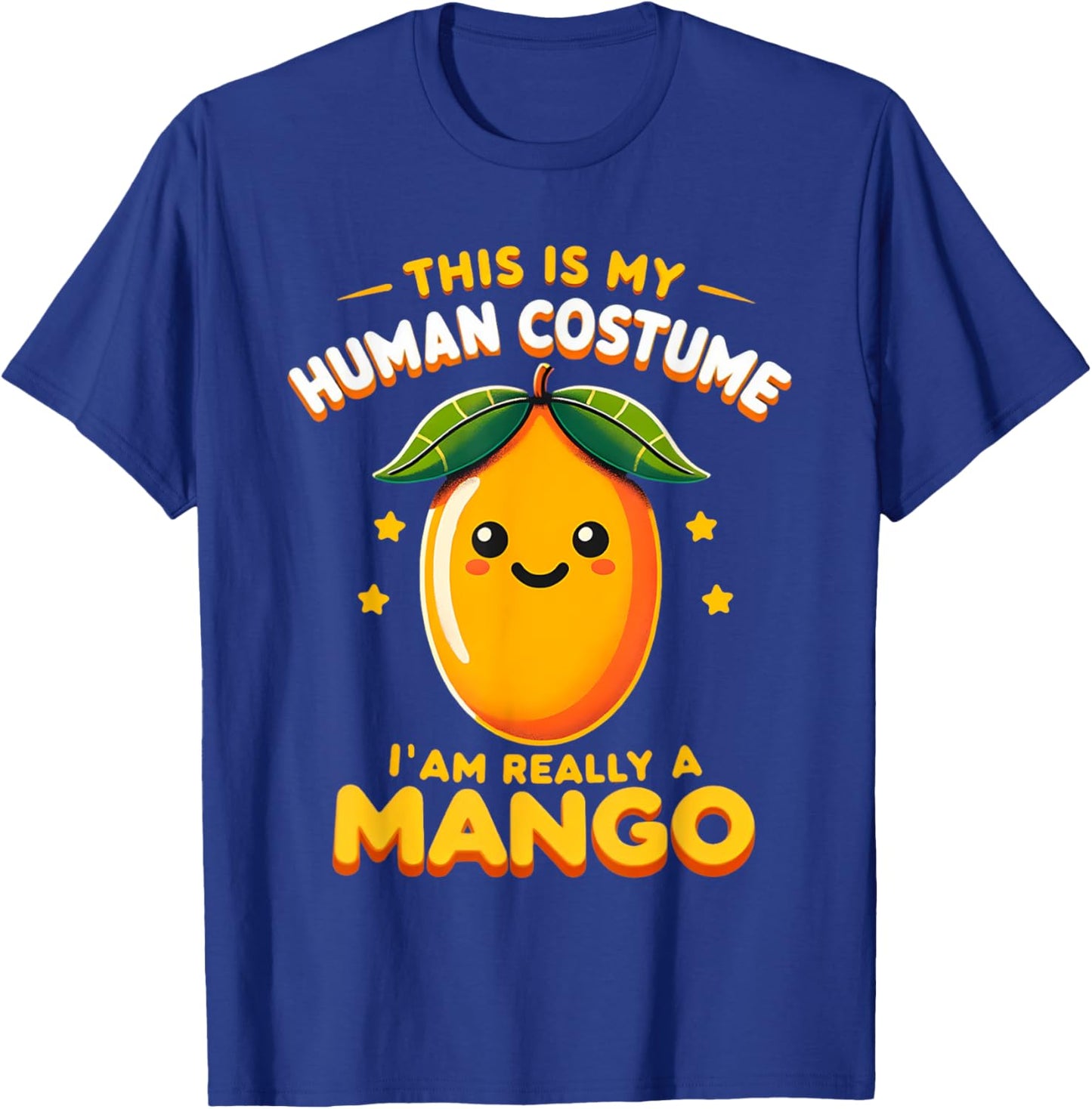 Cute This Is My Human Costume I'm Really A Mango Funny Kids T-Shirt - T-Shirt | Royal