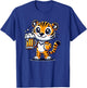 Cute Tiger Drinking Beer T-Shirt - T-Shirt | Royal