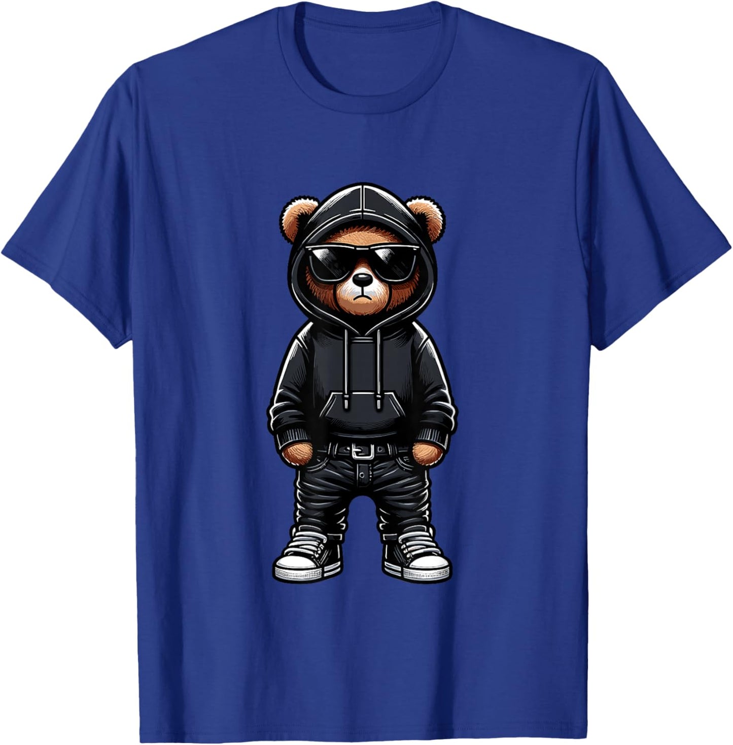 Teddy Bear Cool Bears Hip Hop Streetwear Graphic Colorful T-Shirt - T-Shirt | Royal