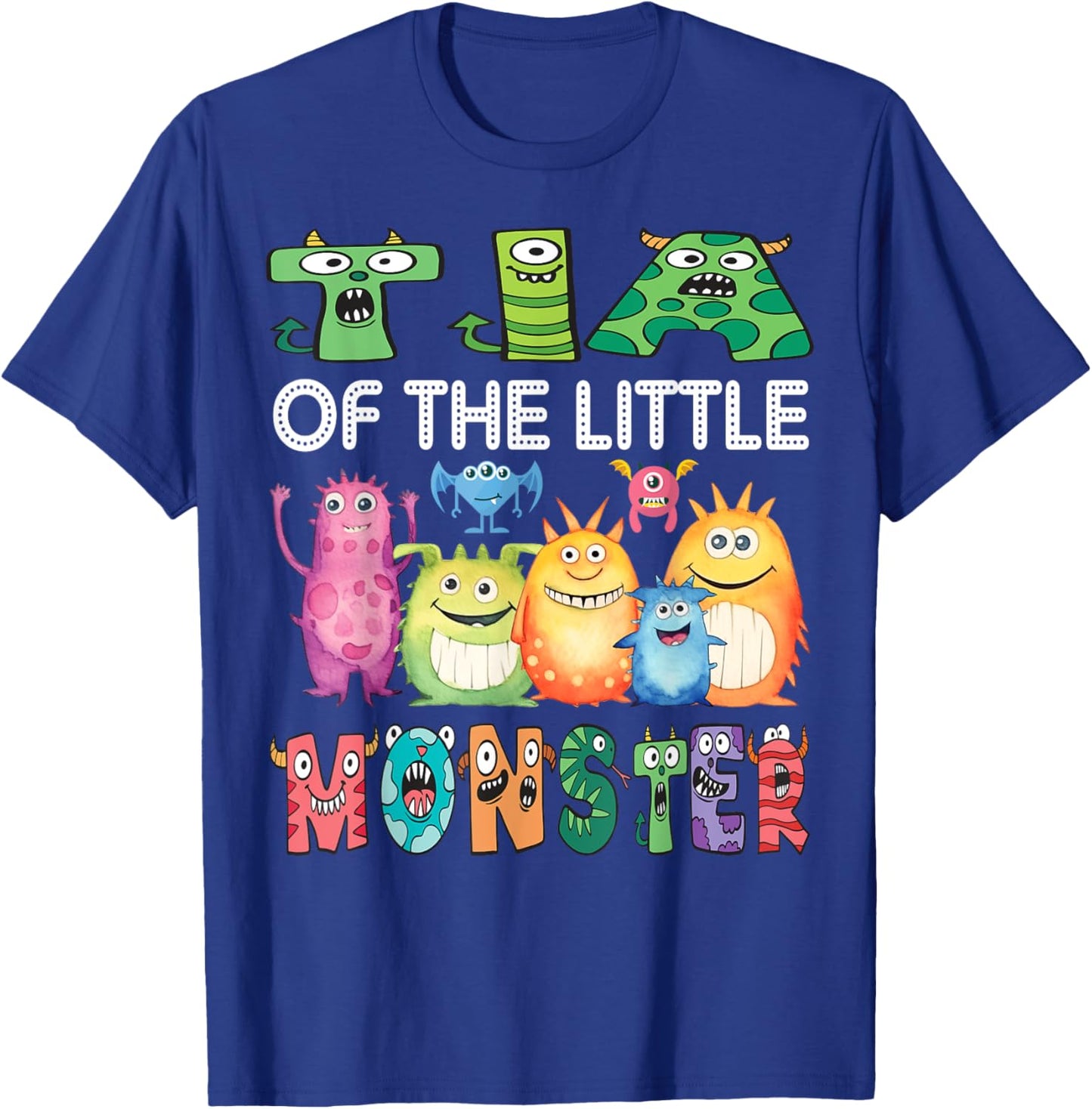 Tia Of The Little Monster Kids 1St Birthday Party T-Shirt - T-Shirt | Royal