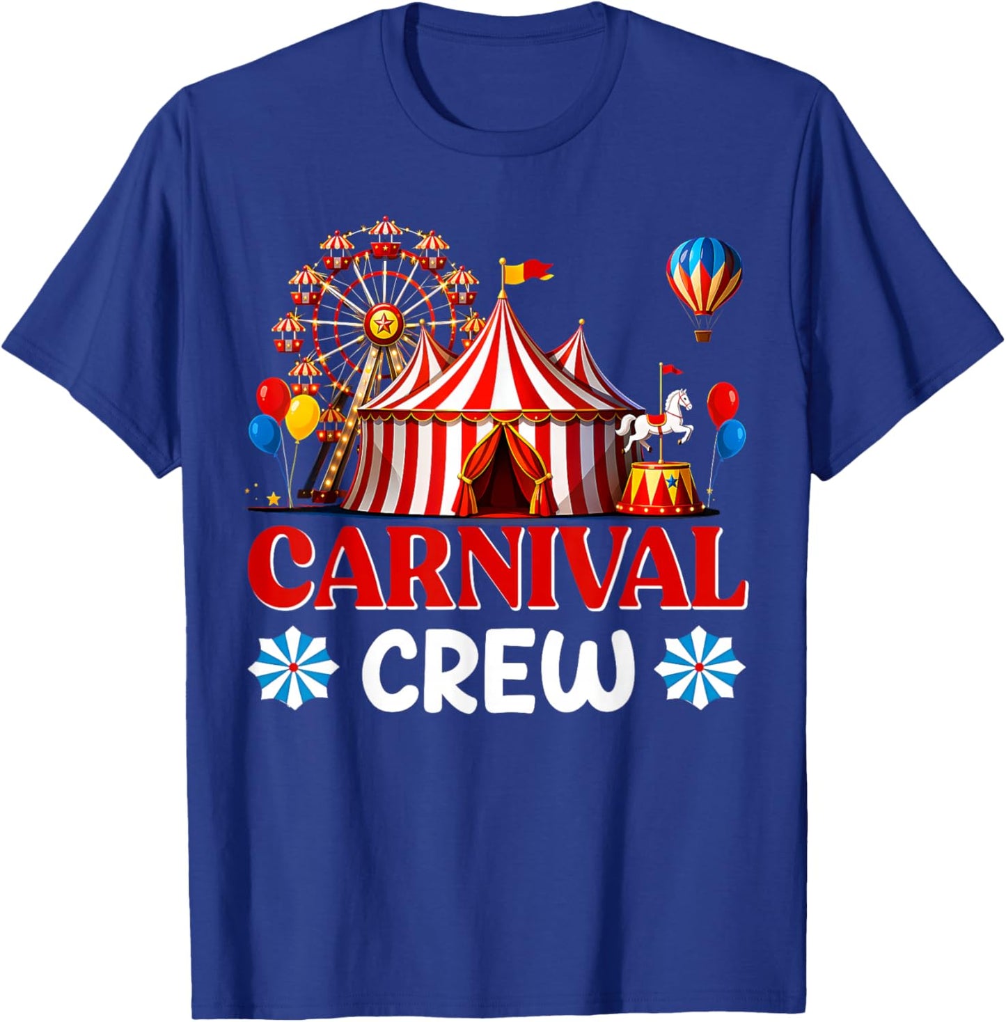 Carnival Crew Funny Circus Staff Costume Theme Party T-Shirt - T-Shirt | Royal