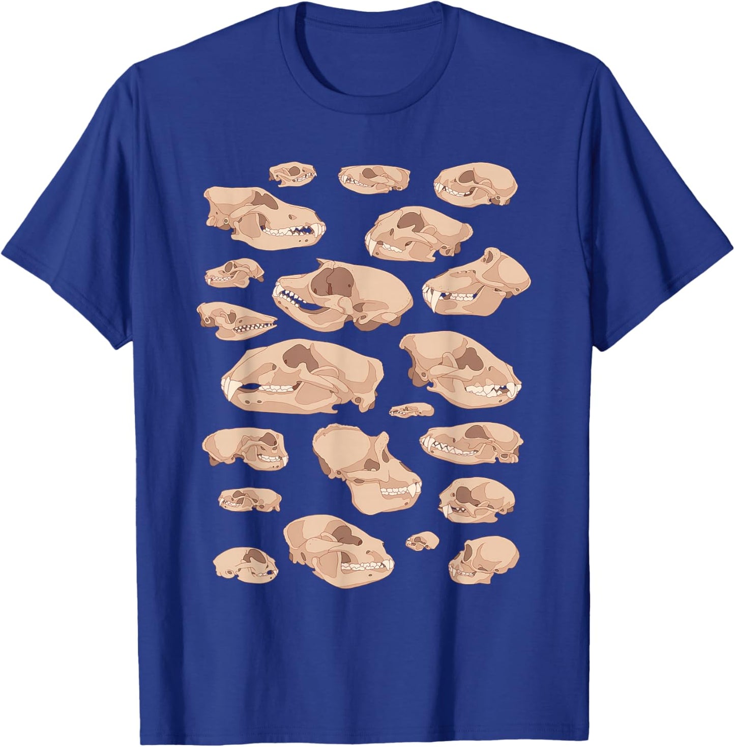 Animal Skulls Biology Diagram Science & Nature T-Shirt - T-Shirt | Royal