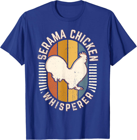 Serama Chicken Whisperer Vintage Classic Retro Animal Love T-Shirt - T-Shirt | Royal