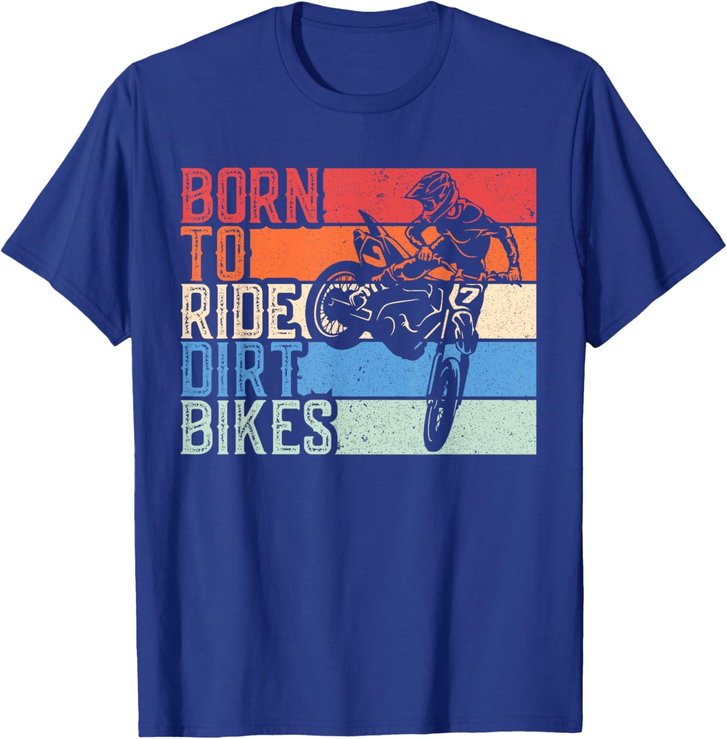 Rider Dirt Bike racing Boys Girls Motocross Dirt Bike Gift T-Shirt - T-Shirt | Royal