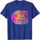 Colorful Tie Dye Teen Girls Volleyball Bump Set Spike Repeat T-Shirt - T-Shirt | Royal