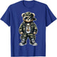 Camouflage Hip Hop Teddy Bear T-Shirt - T-Shirt | Royal