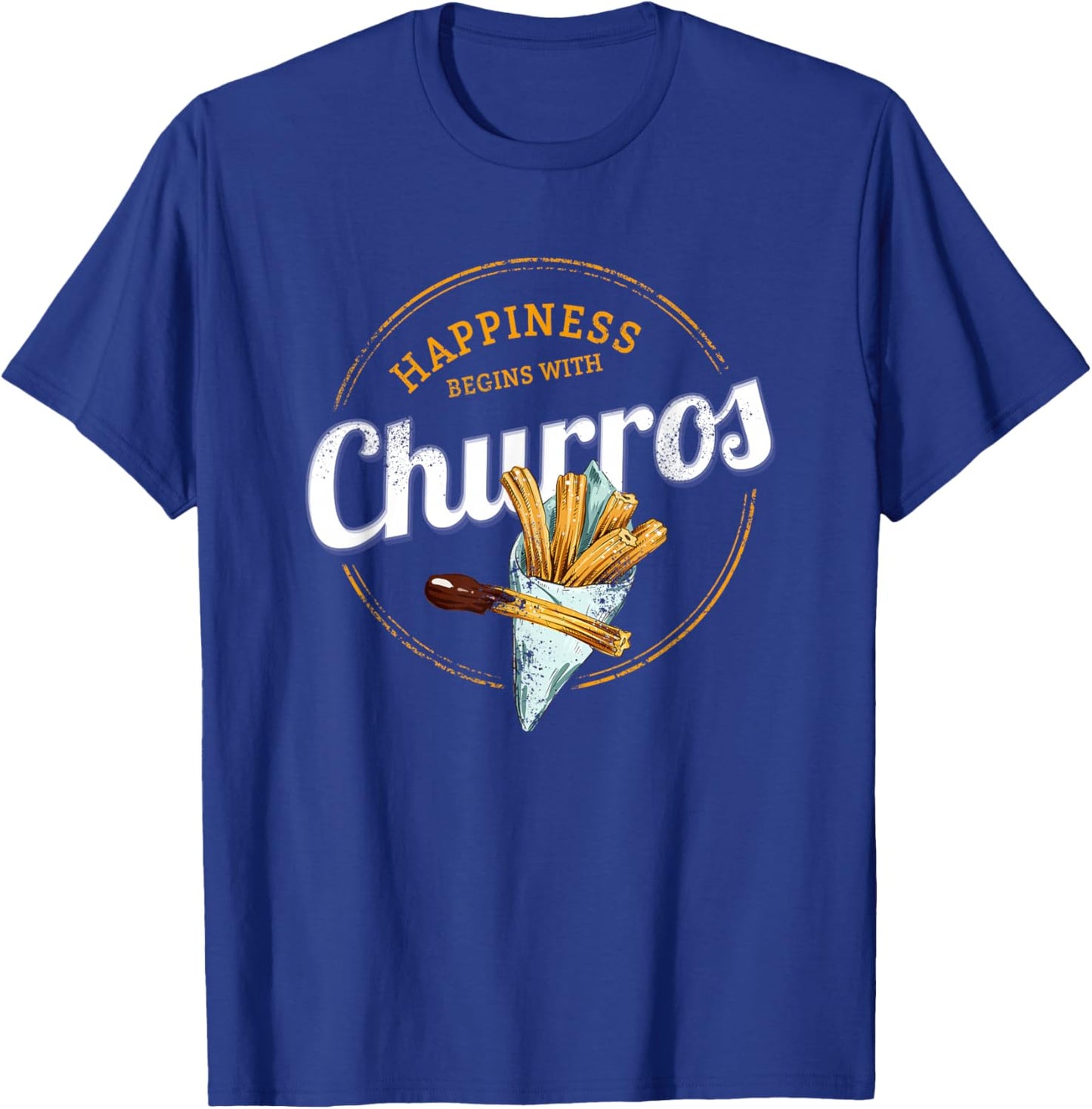Churros Snack Vintage Dessert Retro Street Food Souvenir T-Shirt - T-Shirt | Royal