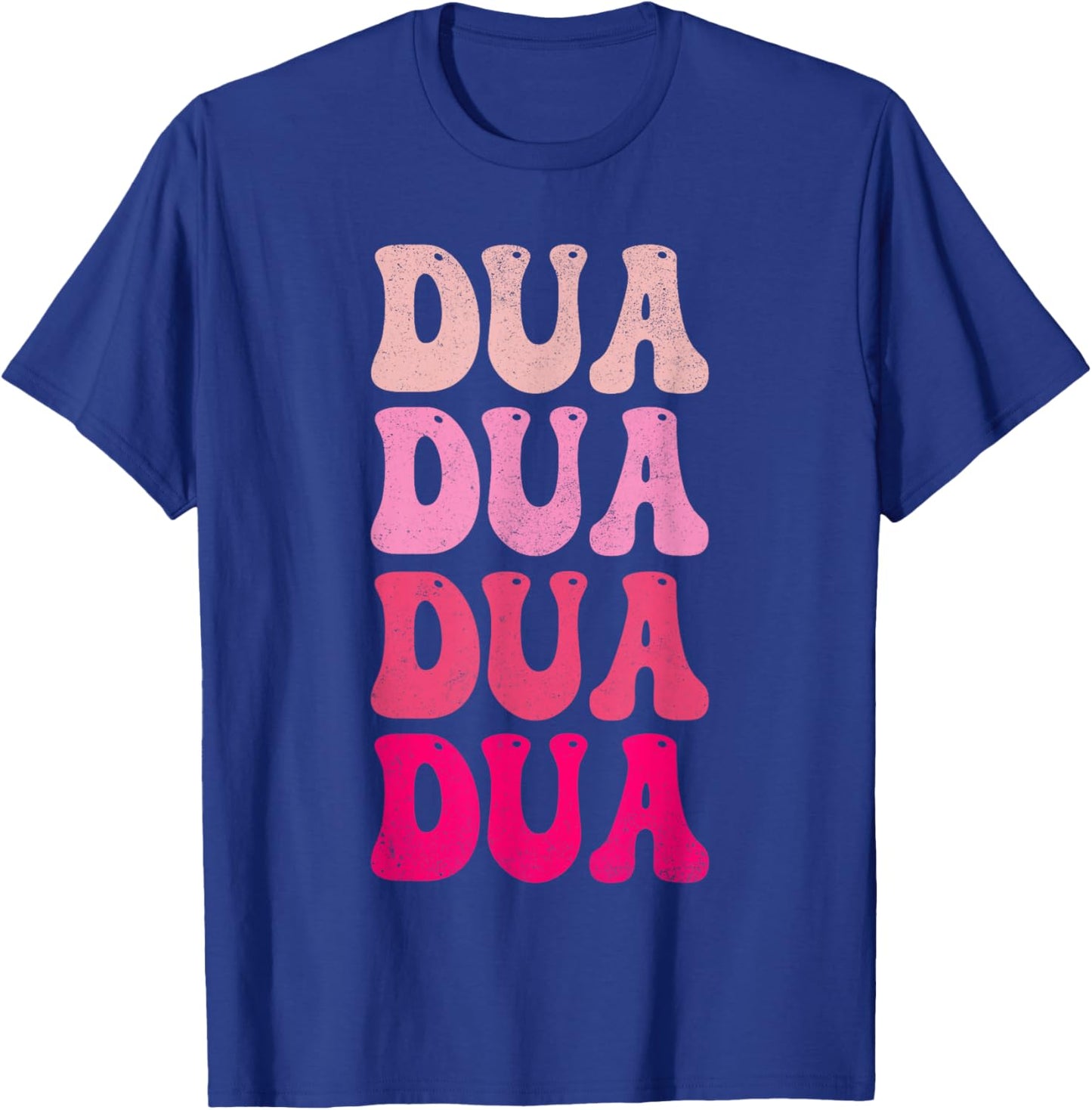 Vintage Retro Dua Personalized Name I Love Dua Groovy Meme T-Shirt - T-Shirt | Royal