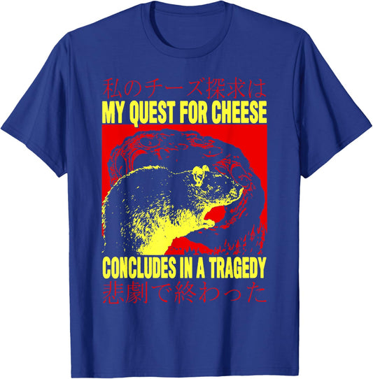 My Quest For Cheese Rat Japanese Rat T-Shirt - T-Shirt | Royal