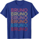 Retro Bruno First Name Boy Kids Personalized Girl Bruno T-Shirt - T-Shirt | Royal