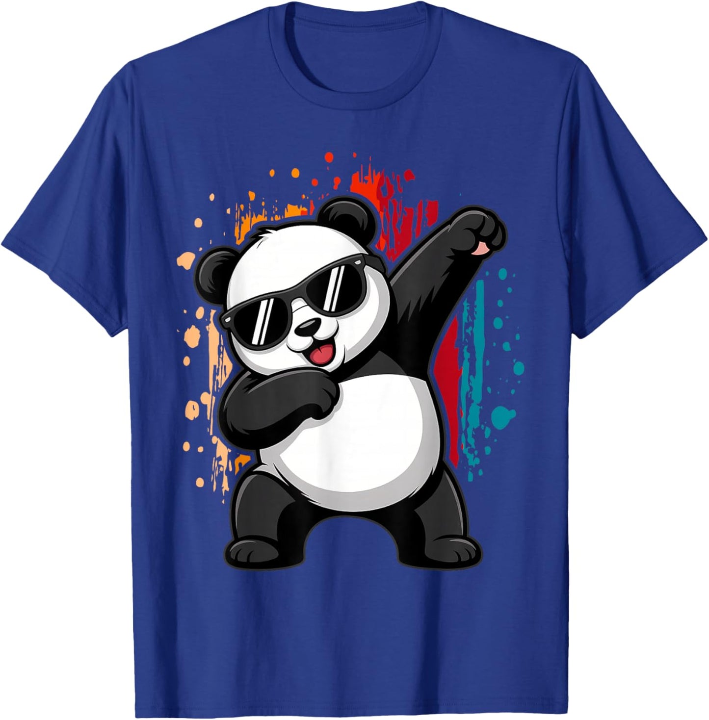 Cute Dabbing Panda Bear Outfit Boy Men Dab Zoo Animal Kids T-Shirt - T-Shirt | Royal