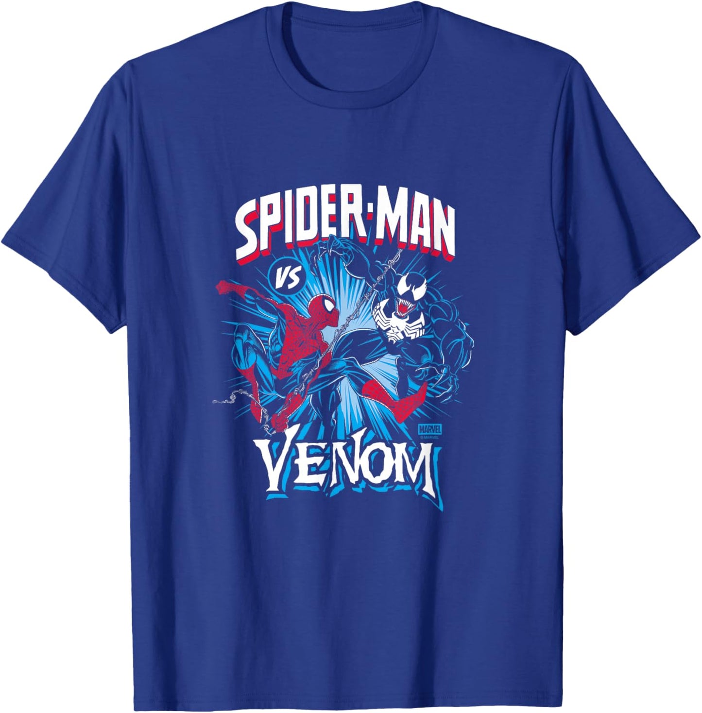 Spiderman - Spiderman vs Venom T-Shirt - T-Shirt | Royal