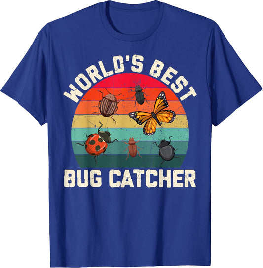 World's Best Bug Catcher Insect Explorer Nature Lover T-Shirt - T-Shirt | Royal