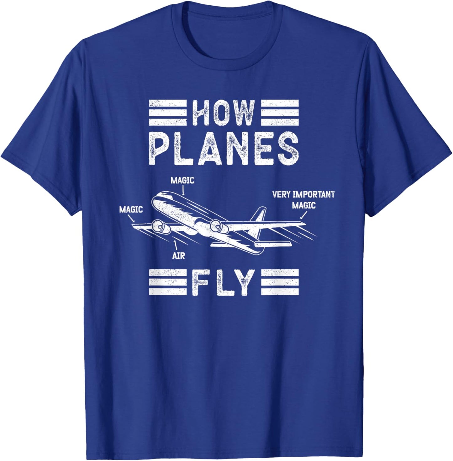 How Planes Fly aerospace T-Shirt - T-Shirt | Royal