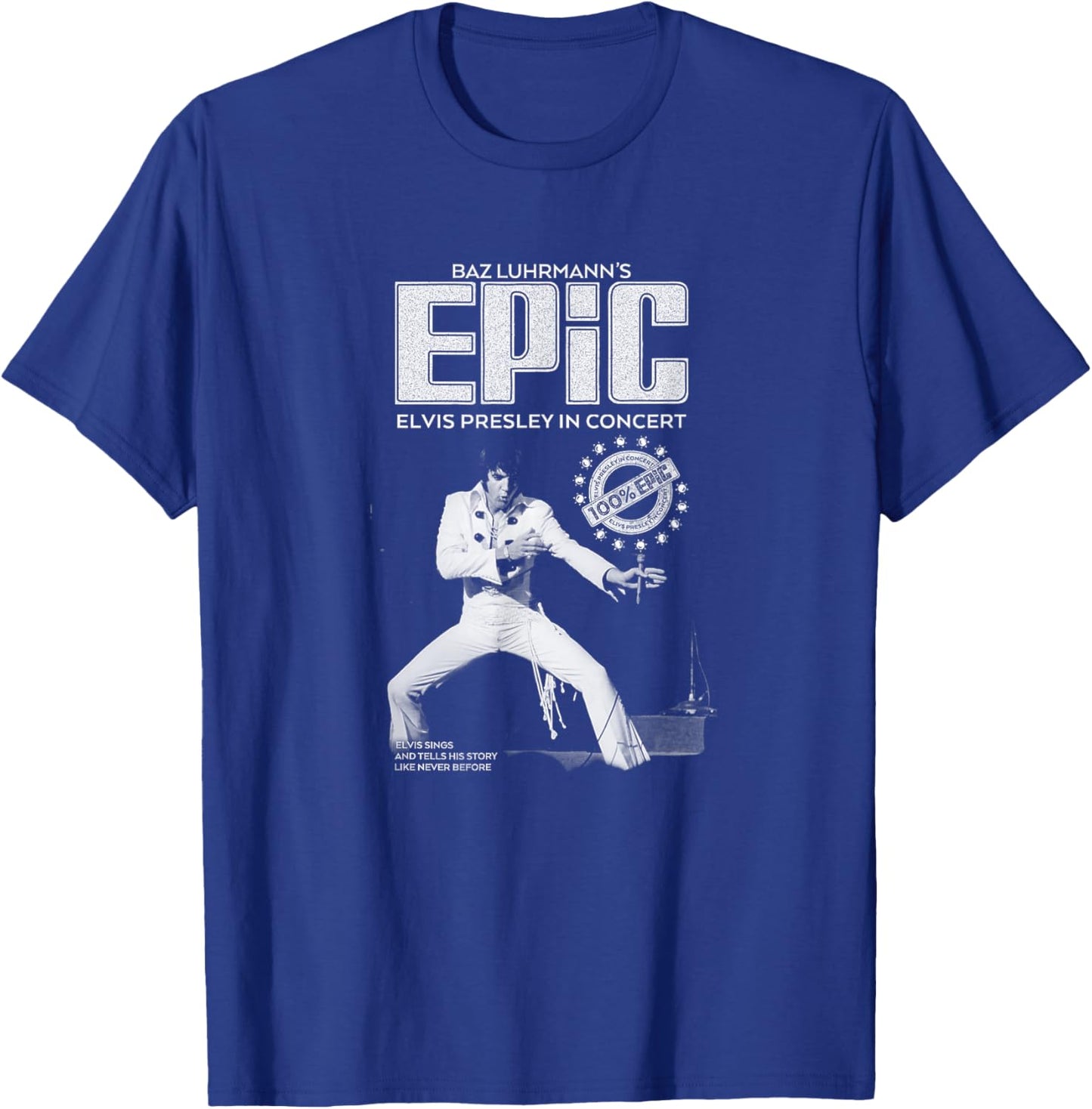 Elvis Presley Epic Overall T-Shirt - T-Shirt | Royal
