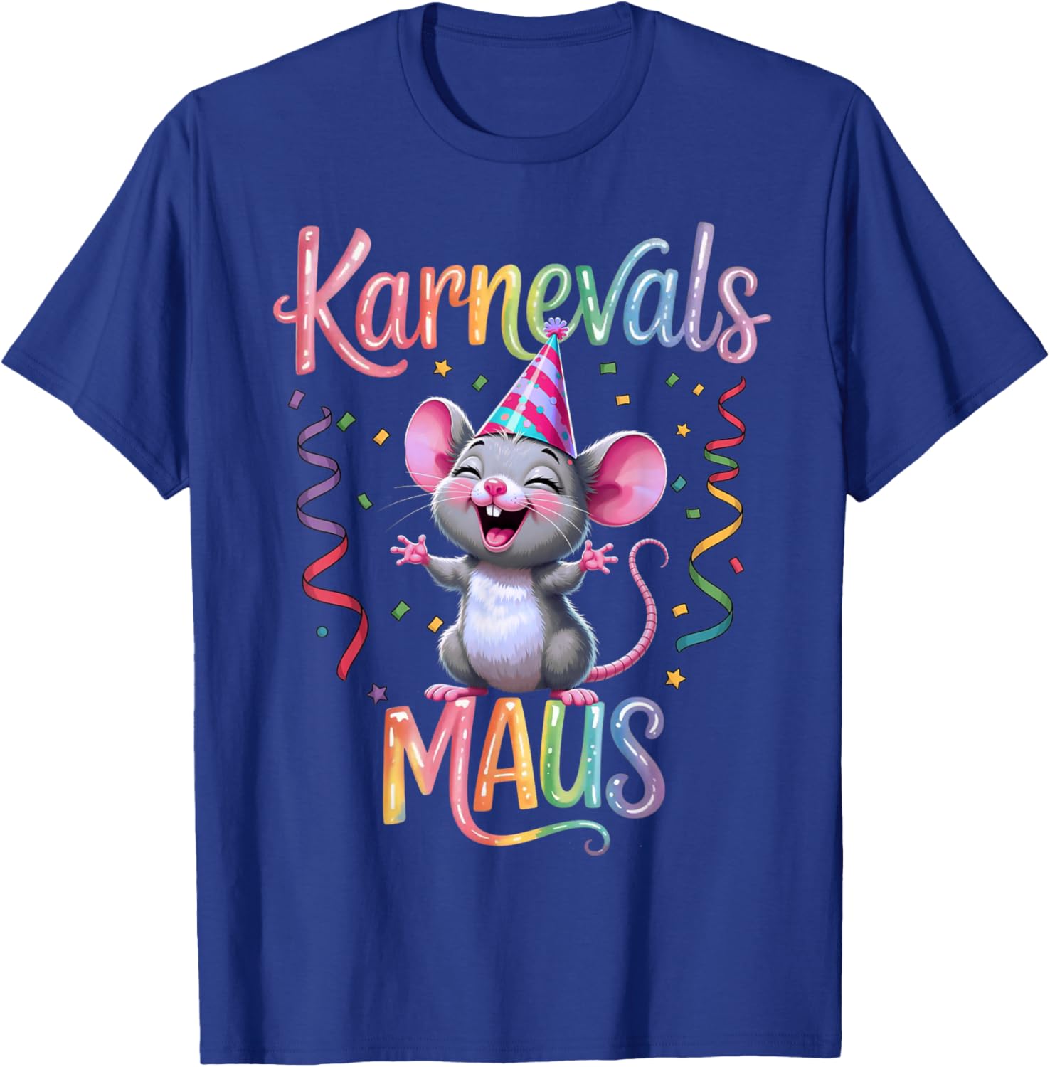 Carnival Mouse Cute Fancy Dress Motif and Children T-Shirt - T-Shirt | Royal