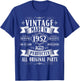 Vintage 73rd birthday men Born 1952 73 years old Bday T-Shirt - T-Shirt | Royal