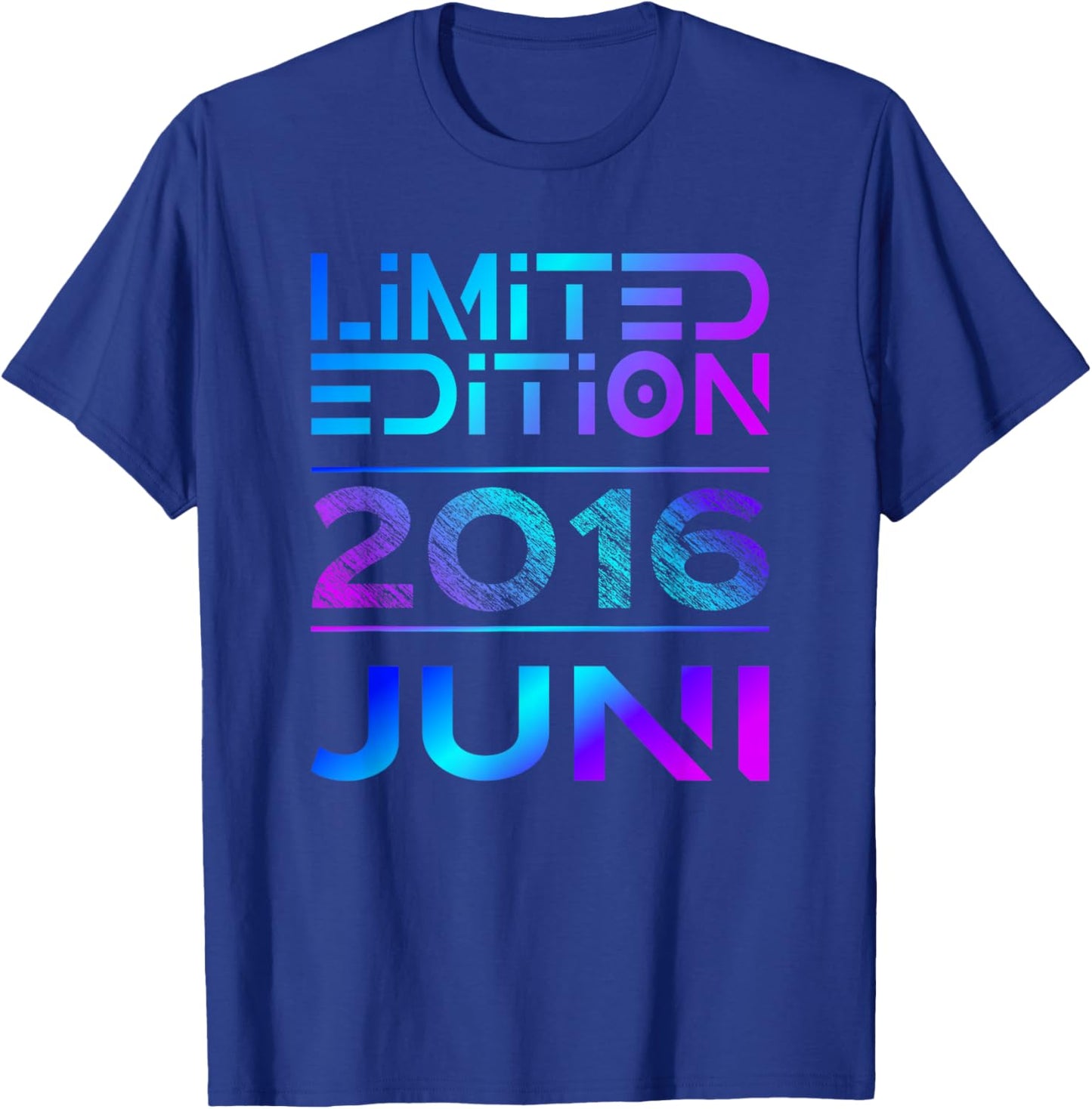 Limited Edition Juni 2016 Junge Mädchen 10. Geburtstag T-Shirt - T-Shirt | Royal