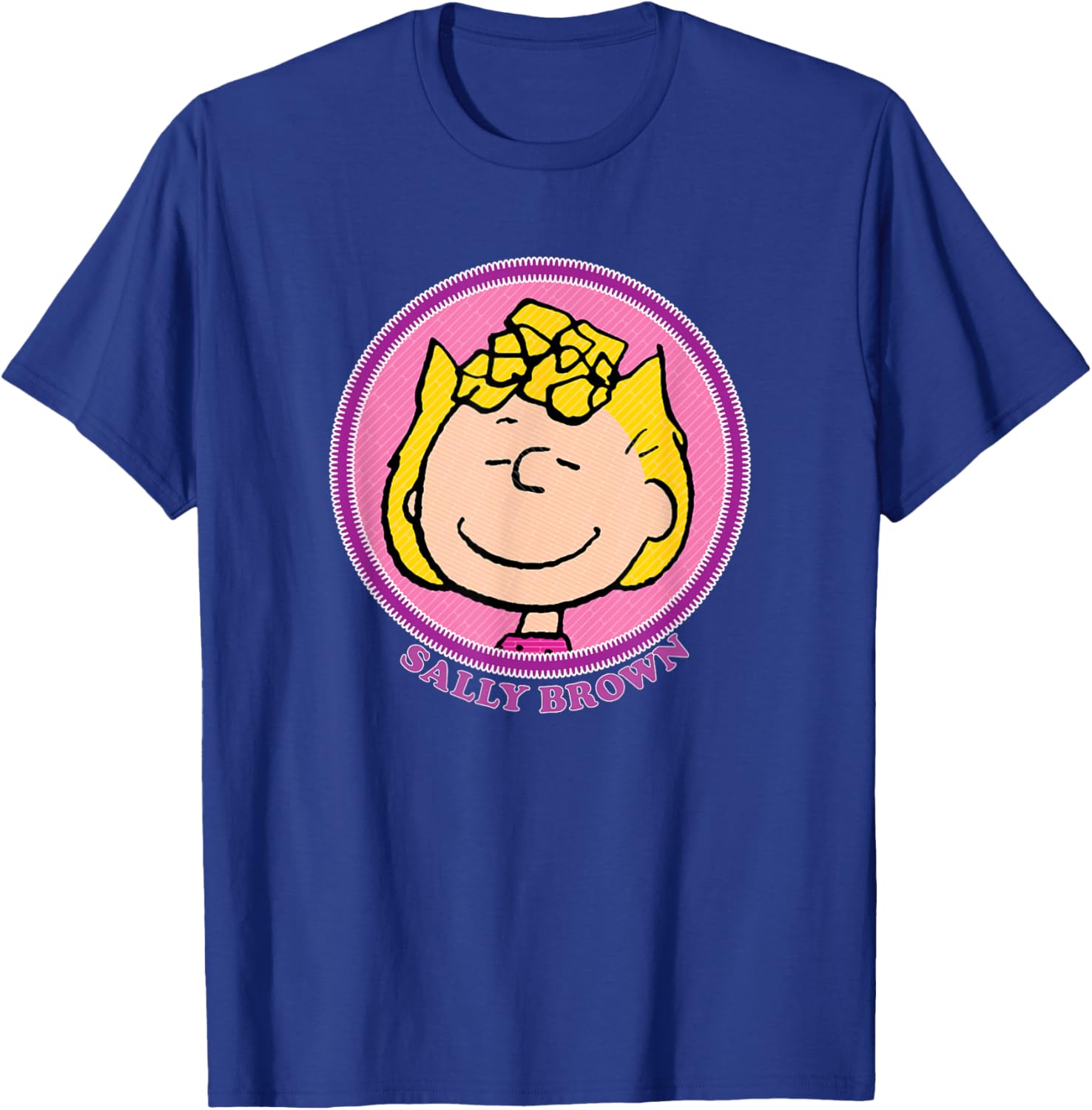 Peanuts Sally Brown Badge T-Shirt - T-Shirt | Royal
