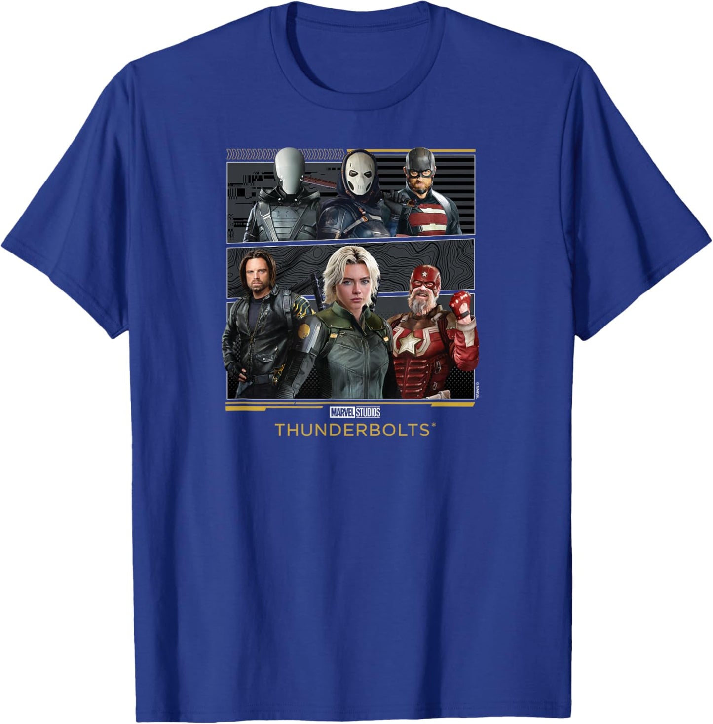 Marvel's Thunderbolts - Character Grid T-Shirt - T-Shirt | Royal