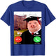 Meme Graduation Day Funny John Pork is Calling Brainrot T-Shirt - T-Shirt | Royal