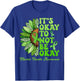 Mental Health Awareness Sunflower Its Okay To Not Be Okay T-Shirt - T-Shirt | Royal
