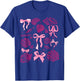 Pink Coquette Bow Seashell Beach Summer Coastal Ocean Beach T-Shirt - T-Shirt | Royal