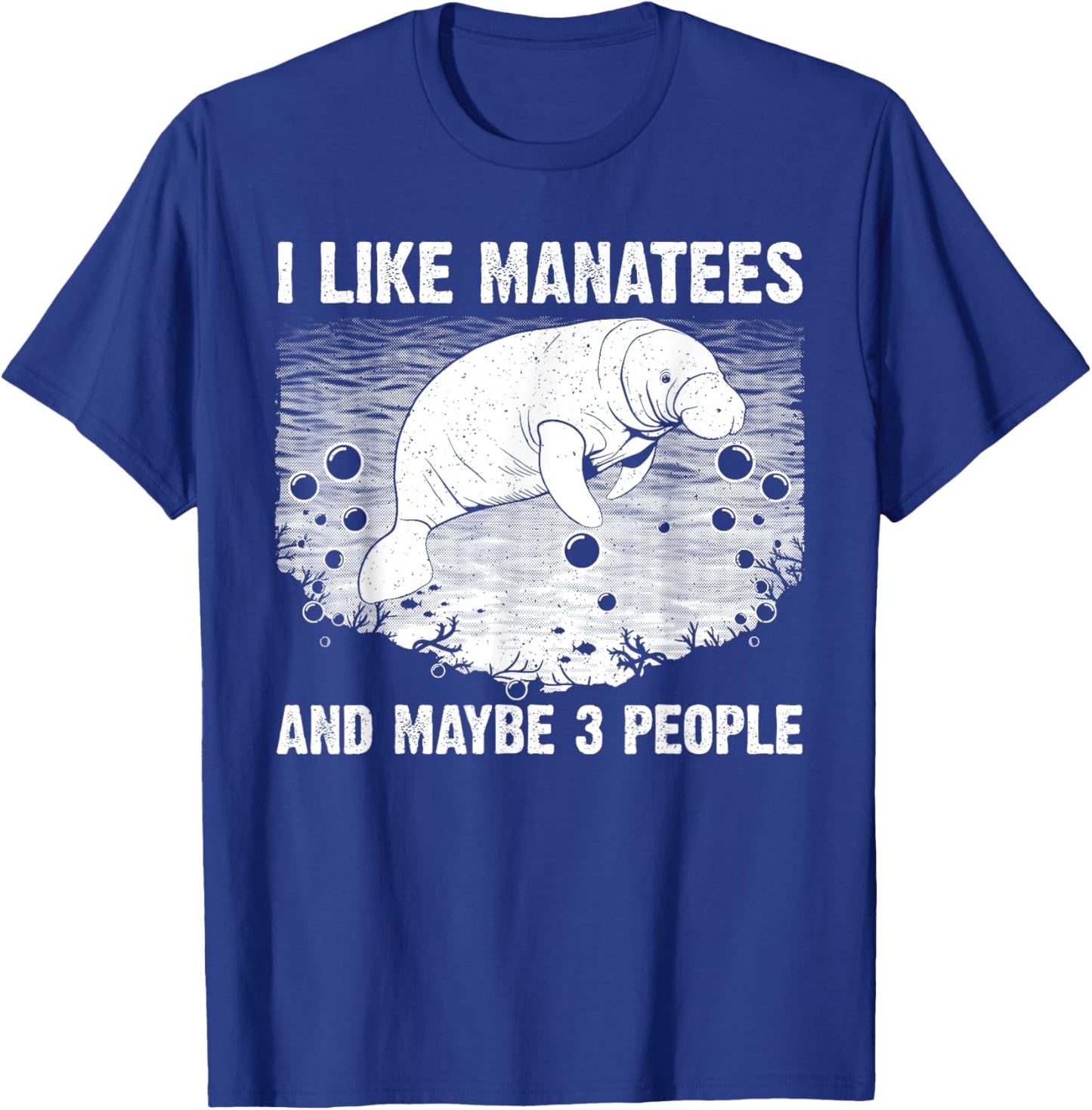 Funny Manatee Design Women Toddlers Manatee Lover T-Shirt - T-Shirt | Royal