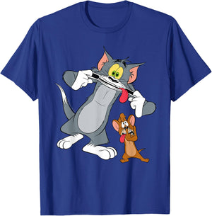 Tom and Jerry Funny Faces T-Shirt - T-Shirt | Royal