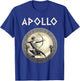 Agema Apparel Apollo Greek God of Archery Music and Light , Small, Black T-Shirt - T-Shirt | Royal