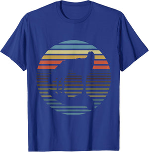 Silken Windhound Retro Mirror Image T-Shirt - T-Shirt | Royal