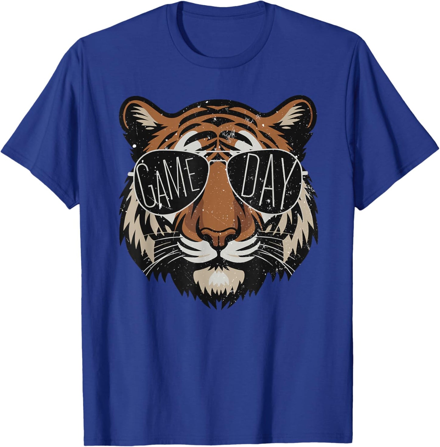 Touchdown American Football Game Day Thanksgiving Tiger Cool T-Shirt - T-Shirt | Royal