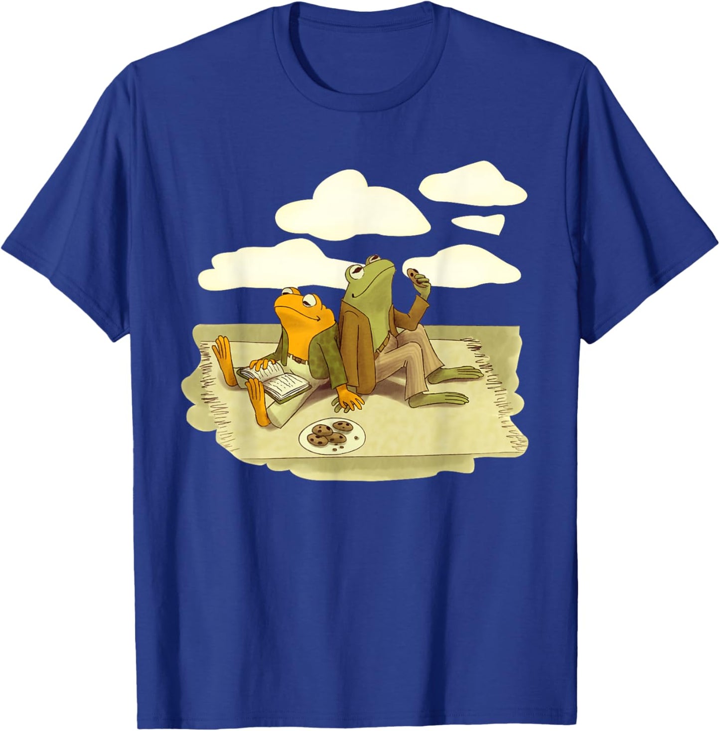 Book Frog Toad Vintage Book Frog Book Frog Reading Book T-Shirt - T-Shirt | Royal