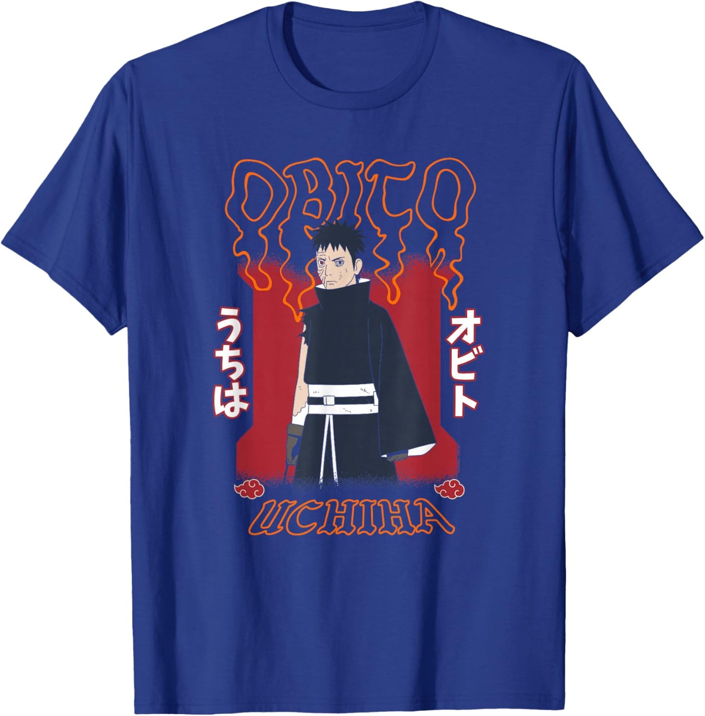 Naruto Obito Uchiha Modern Character Portrait Anime T-Shirt - T-Shirt | Royal