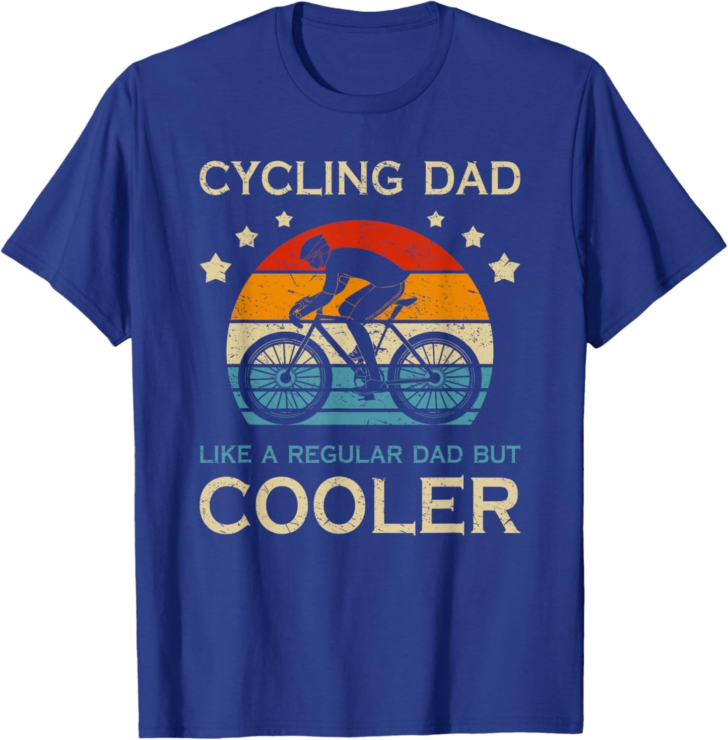 Cycling Dad Radfahrer Papa Vatertag Fahrrad Fahrradfahrer T-Shirt - T-Shirt | Royal