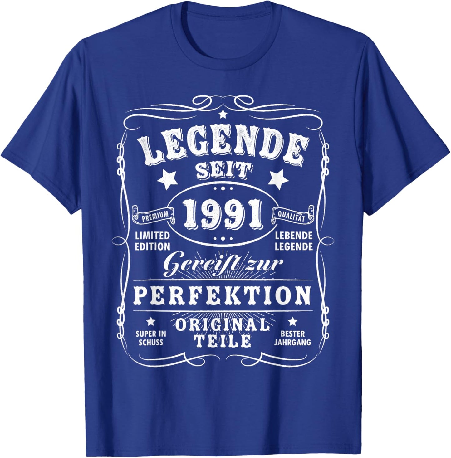 1991 Birthday Man 35th Decoration Funny 35s 35th Birthday T-Shirt - T-Shirt | Royal