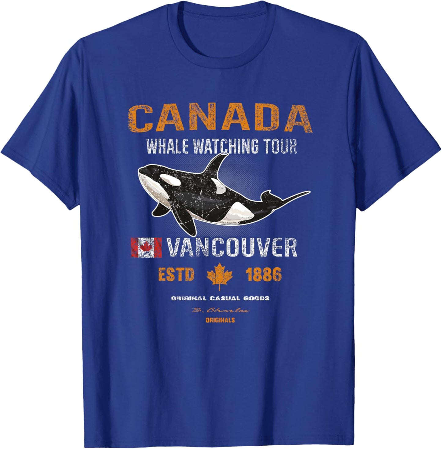 Kanada Toronto Montreal Vancouver Kanada Flaggen Premium T-Shirt - T-Shirt | Royal