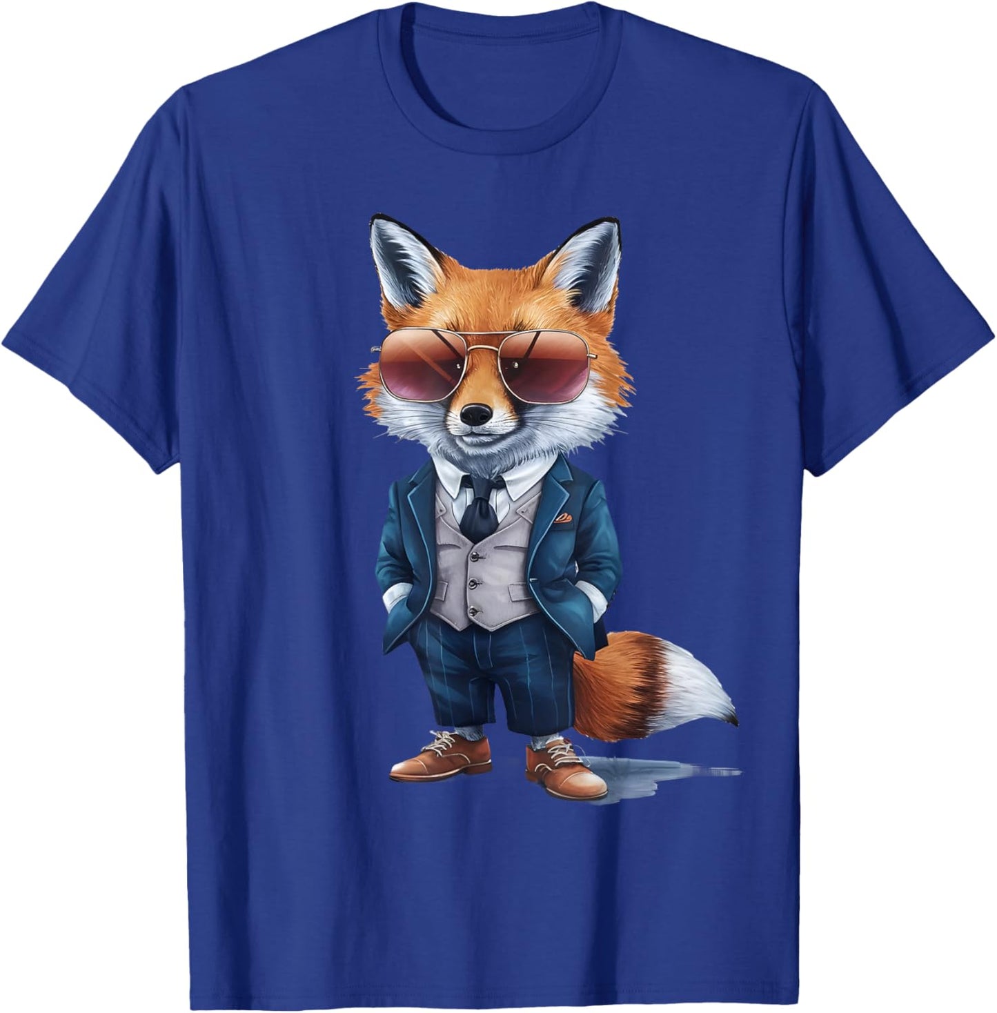 Fox Fox Men's Women's Suit Fox T-Shirt - T-Shirt | Royal