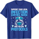 Funny Infection Control Nurse Infection Prevention T-Shirt - T-Shirt | Royal